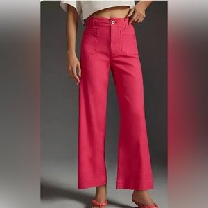 Anthropologie Mauve Collete Linen pants
